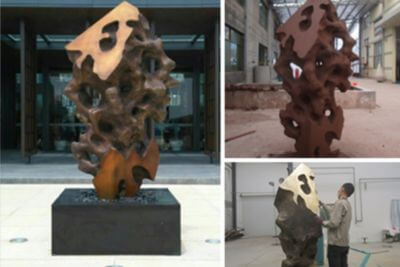 蘇州萬科園林景觀鑄銅太湖玲瓏之石雕塑模具創作制作
